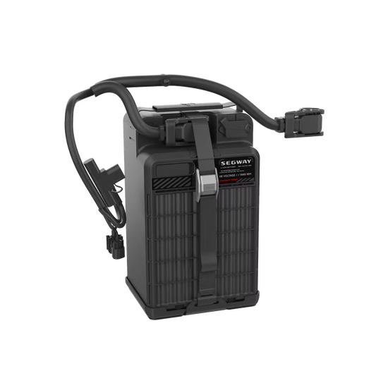 Segway Xyber Battery with shipping and installation details and hazmat processing notice