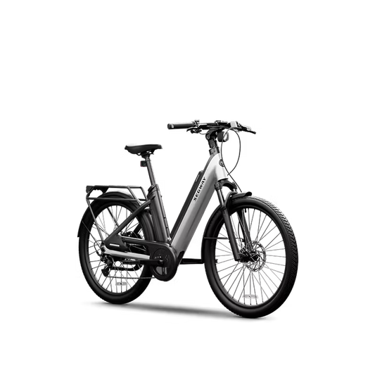 Electric bicycle on a transparent background